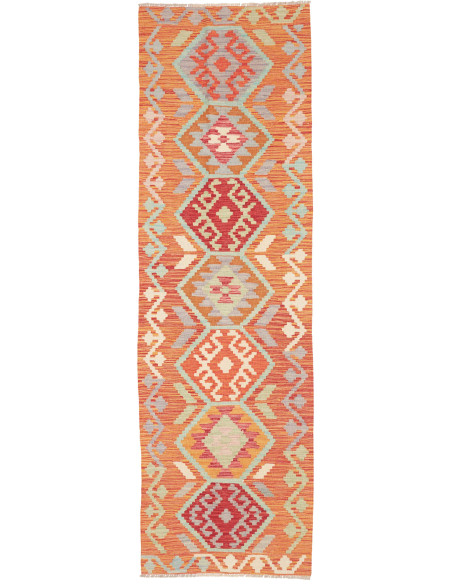Rug Kilim Afghanistan 73x238 Terracotta Orange