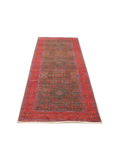 Tappeto Mamlouk Pakistan 83x236 Rosso Bordeaux