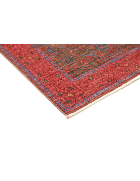 Tappeto Mamlouk Pakistan 83x236 Rosso Bordeaux