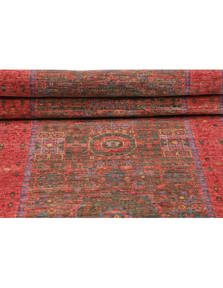 Tappeto Mamlouk Pakistan 83x236 Rosso Bordeaux