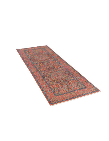 Rug Mamlouk Pakistan 79x204 Terracotta Blue Gol