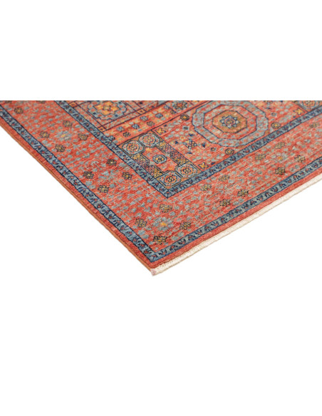 Tappeto Mamlouk Pakistan 79x204 Terracotta Blu