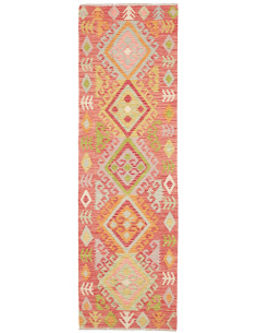 Tappeto Kilim Afghanistan 71x243 Rosso Terracot