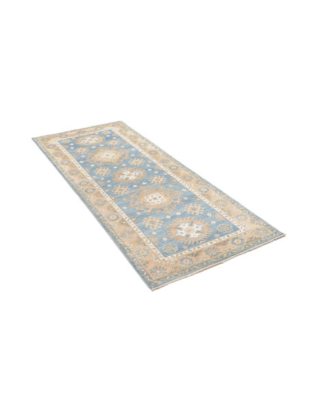 Rug Kazak Afghanistan 79x191 Light Blue Beige C
