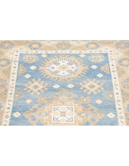 Rug Kazak Afghanistan 79x191 Light Blue Beige C