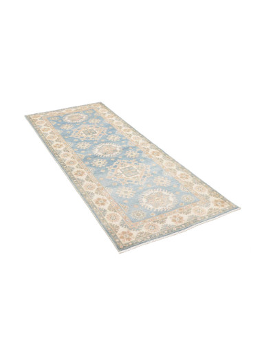 Tappeto Kazak Afghanistan 79x191 Celeste Crema