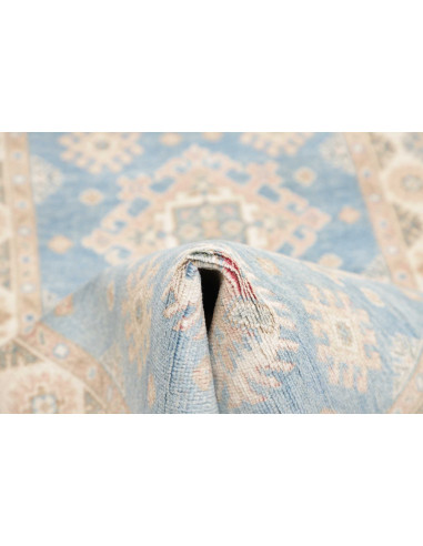 Tappeto Kazak Afghanistan 79x191 Celeste Crema
