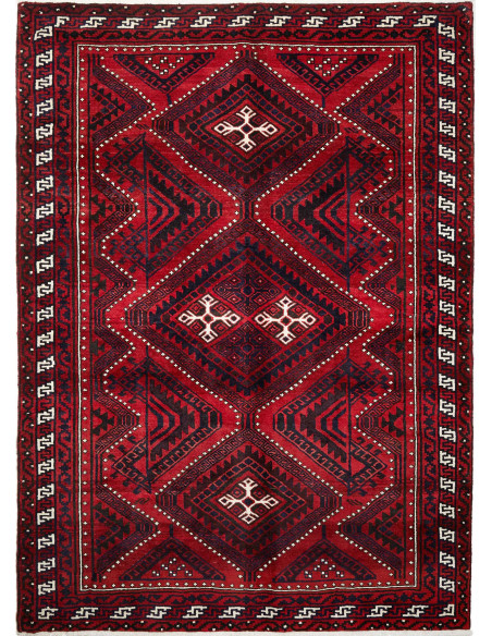 Rug Lori Persia 213x295 Dark Red Navy Blue Crea