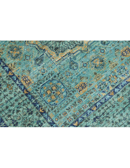 Rug Mamlouk Pakistan 79x248 Turquoise Emerald O