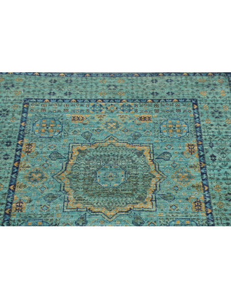 Rug Mamlouk Pakistan 79x248 Turquoise Emerald O