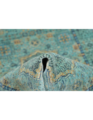 Rug Mamlouk Pakistan 79x248 Turquoise Emerald O