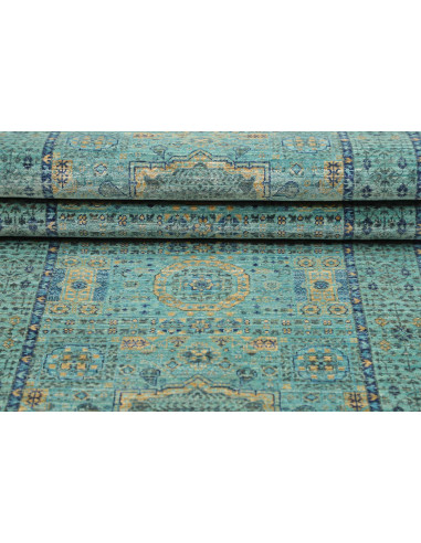 Rug Mamlouk Pakistan 79x248 Turquoise Emerald O