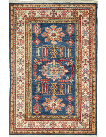 Tappeto Kazak Fine Pakistan 102x156 Blu Terraco