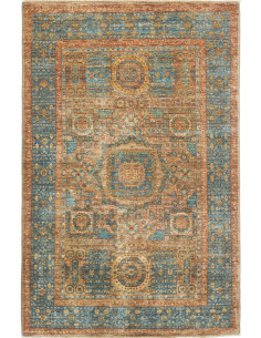 Rug Mamlouk Pakistan 99x153 Petrol Blue Rust Go