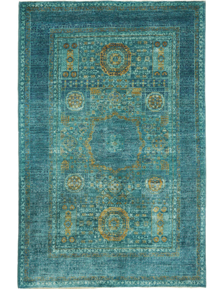 Rug Mamlouk Pakistan 120x186 Petrol Blue Turquo