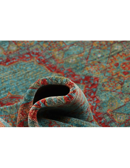 Rug Mamlouk Pakistan 177x235 Turquoise Ruby Red