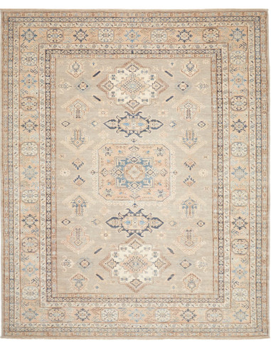 Tappeto Kazak Fine Pakistan 250x301 Beige Grigi