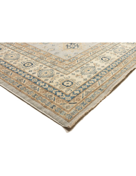 Rug Kazak Fine Pakistan 280x369 Sky Blue Beige