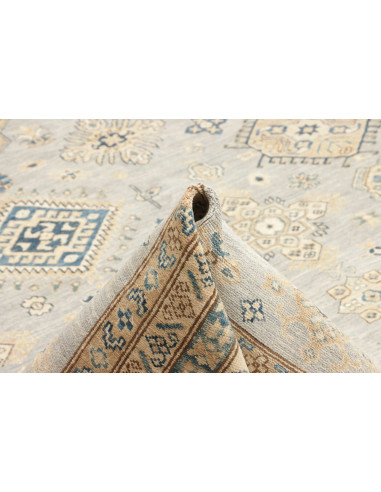 Rug Kazak Fine Pakistan 280x369 Sky Blue Beige