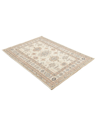 Rug Kazak Fine Pakistan 124x178 Cream Blue Terr