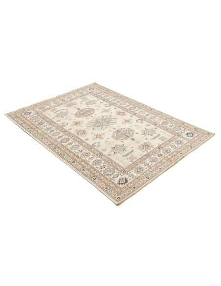 Rug Kazak Fine Pakistan 124x178 Cream Blue Terr