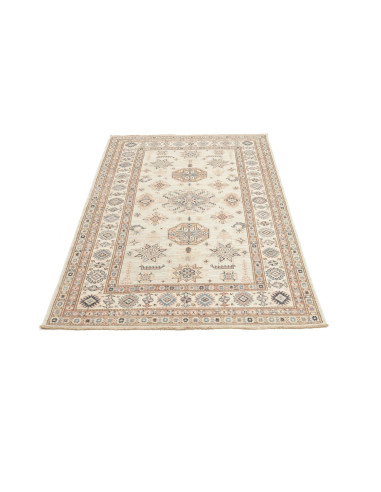 Rug Kazak Fine Pakistan 124x178 Cream Blue Terr