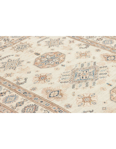 Tappeto Kazak Fine Pakistan 124x178 Crema Blu T