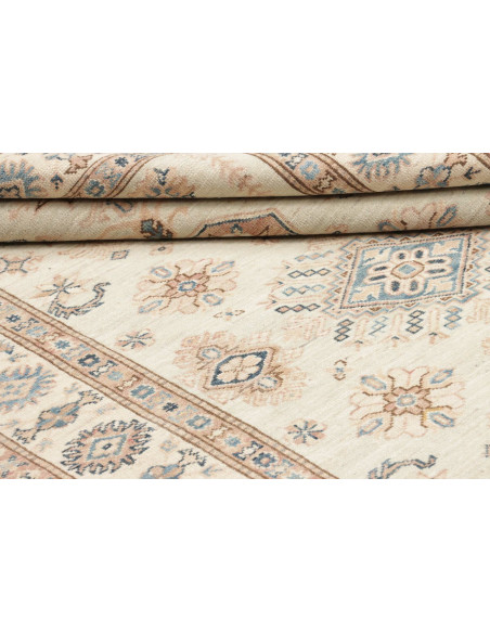 Rug Kazak Fine Pakistan 124x178 Cream Blue Terr
