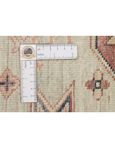 Rug Kazak Fine Pakistan 124x178 Cream Blue Terr