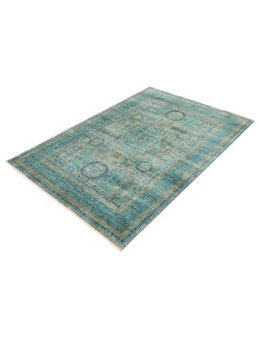 Tappeto Mamlouk Pakistan 125x182 Turchese Oro B 2