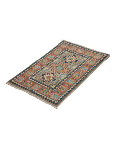 Rug Kazak Afghanistan 62x94 Terracotta Navy Blu 2