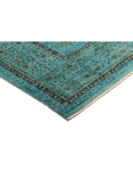 Tappeto Mamlouk Pakistan 173x243 Turchese Oro B