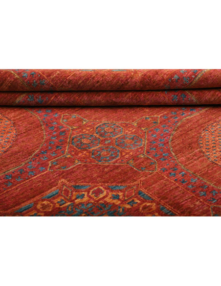Rug Mamlouk Pakistan 170x228 Rust Red Teal Blue