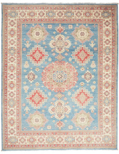 Rug Kazak Afghanistan 174x228 Sky Blue Cream Be