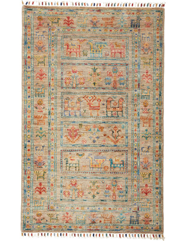 Rug Rubin Pakistan 81x129 Beige Blue Red Yellow