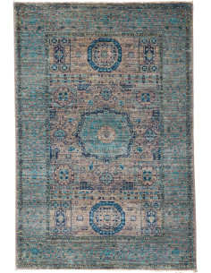 Tappeto Mamlouk Pakistan 80x118 Blu Petrolio Tu