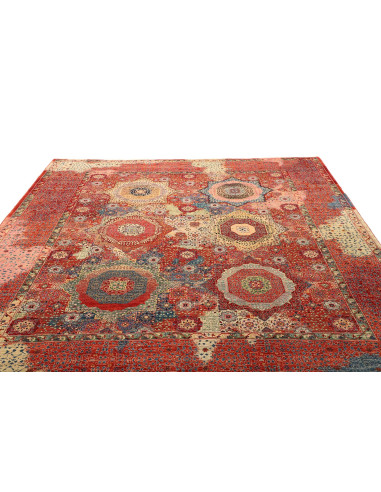 Tappeto Mamlouk Pakistan 253x287 Rosso Crema Bl