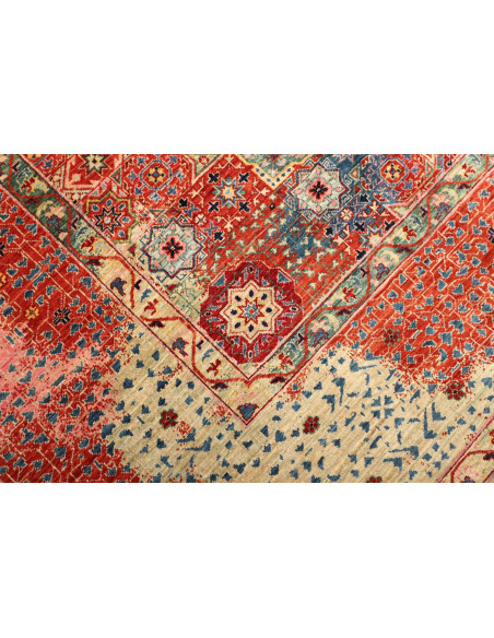 Tappeto Mamlouk Pakistan 253x287 Rosso Crema Bl