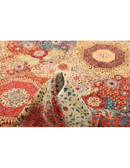 Tappeto Mamlouk Pakistan 253x287 Rosso Crema Bl