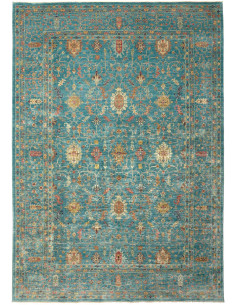 Tappeto Shahi Fine Pakistan 206x295 Turchese Or