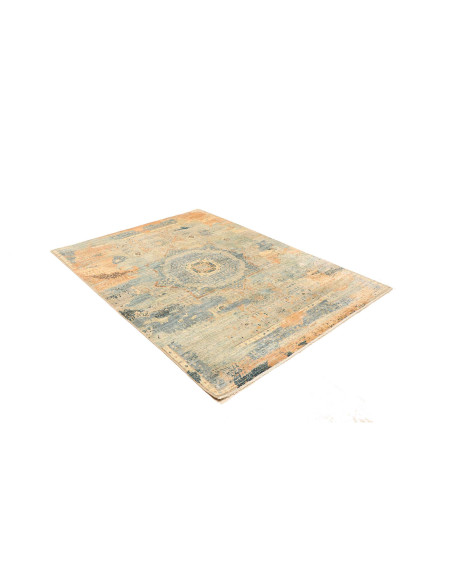 Tappeto Mamlouk Pakistan 150x202 Blu Acqua Verd
