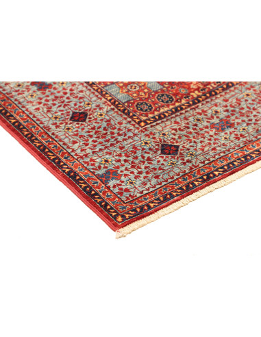 Tappeto Mamlouk Pakistan 146x198 Rosso Blu Azzu