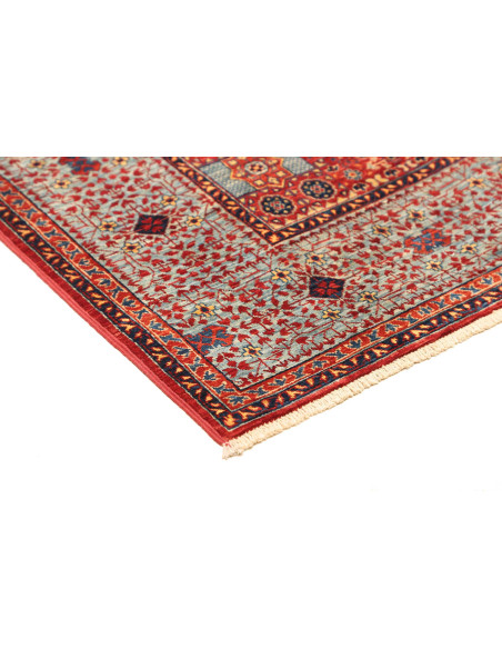 Tappeto Mamlouk Pakistan 146x198 Rosso Blu Azzu