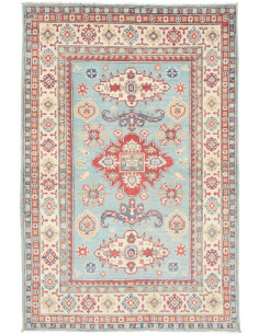 Rug Kazak Afghanistan beige white 121x186