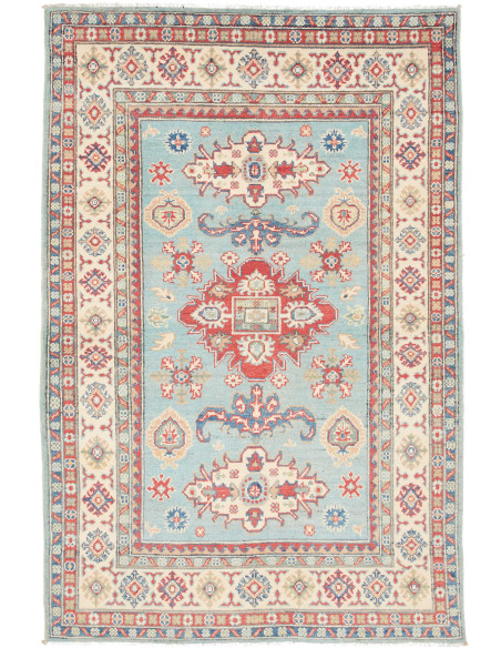 Tappeto Kazak Afghanistan beige bianco 121x186