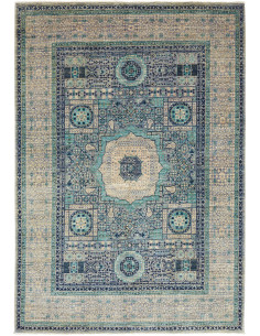 Tappeto Mamlouk Pakistan 153x215 Blu Beige Grig