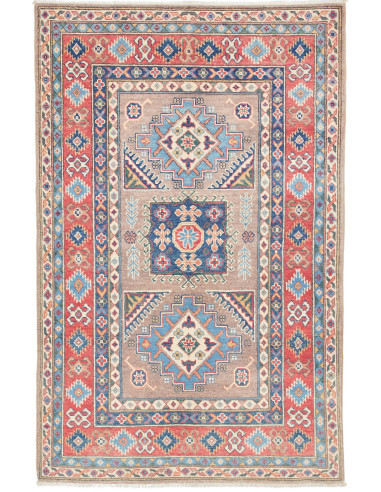 Rug Kazak Afghanistan maroon 116x182