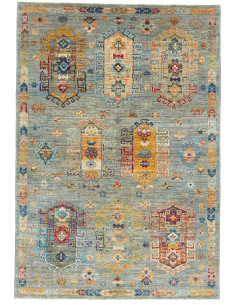 Rug Tribal Pakistan 123x177 Teal Blue