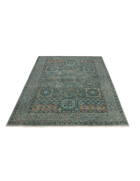 Rug Mamlouk Pakistan 148x199 Aqua Teal Celadon