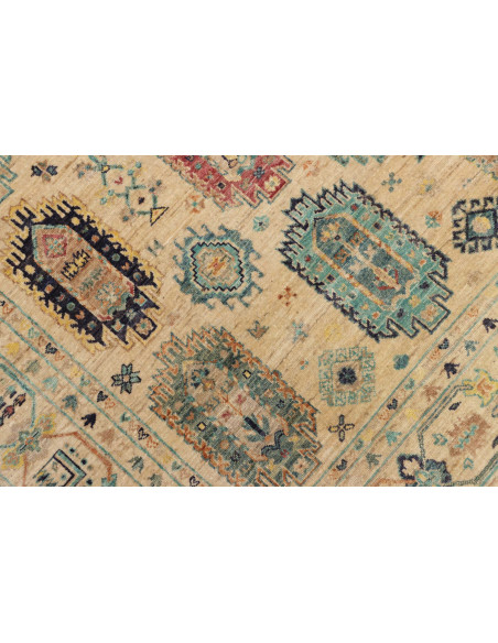 Rug Tribal Pakistan 151x200 Cream Beige Turquoi